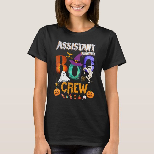 Biträdande rektor Boo Crew Teacher Student Hall T Shirt (Framsida)