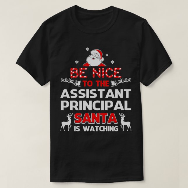 Biträdande rektor christmas sweater Santa T Shirt (Design framsida)