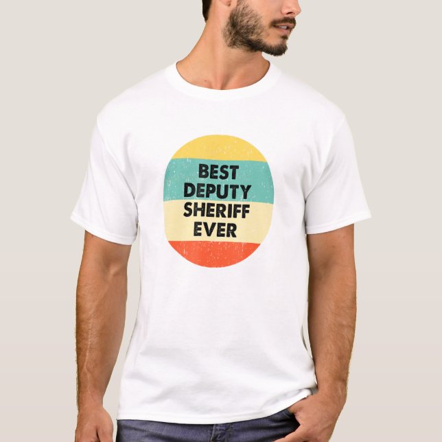 Biträdande sheriff Bäste vice sheriff någonsin T Shirt (Framsida)