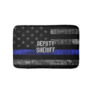 Biträdande sheriff Distress Flagga Badrumsmatta