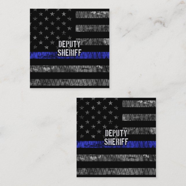 Biträdande sheriff Distress Flagga Rabattkort (Fram/baksida)