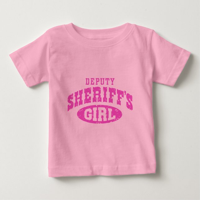 Biträdande sheriff Girl Tee (Framsida)