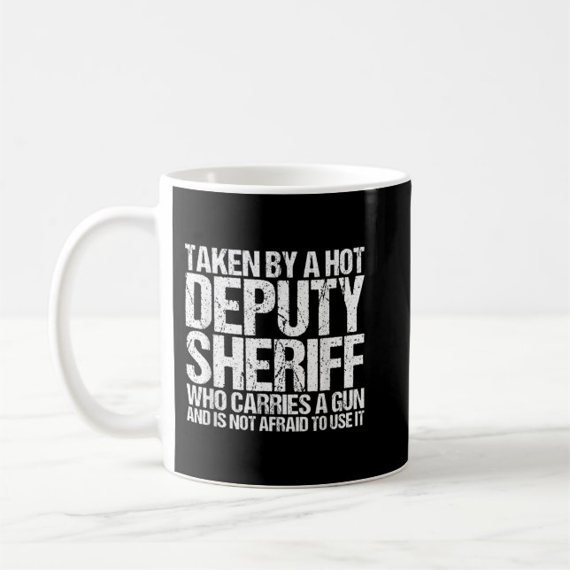 Biträdande sheriff Girlkompis Boykompis Wife Make  Kaffemugg (Vänster)
