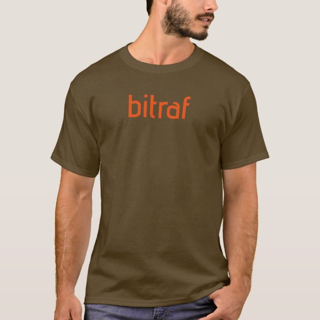 Bitraf - enkel logotyp I T Shirt (Framsida)