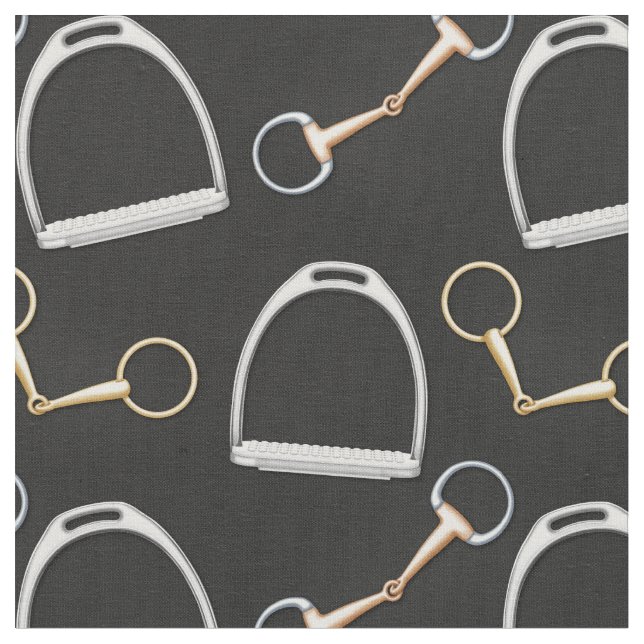 Bits and Stirups Equestrian (liten ) Tyg (Närbild)