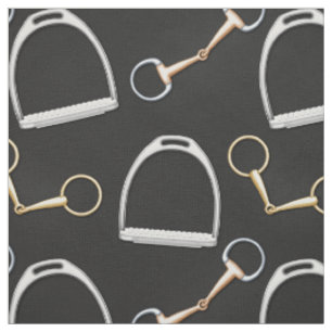Bits and Stirups Equestrian (stor ) Tyg