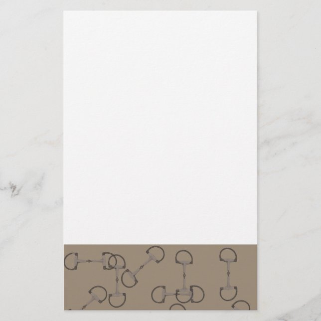 Bits för hästar från Beige Brevpapper (Framsida)