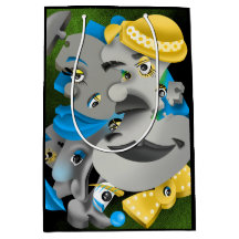 Bits och Delar - Surreal Puzzle Ansikte Gift Bag