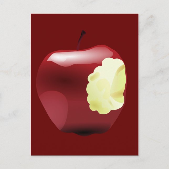 Bitten Apple Vykort (Framsida)