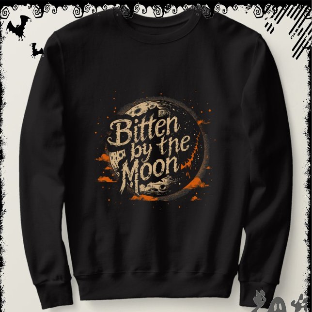 Bitten by the Moon | ExDesigner | Halloween Lång Ärmad Tröja (Skapare uppladdad)