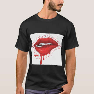 Bitten Lips T-Shirt – Modig, Stylfull & Oegenkänsl