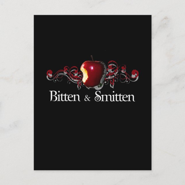 Bitten och den smitten T-shirt Vykort (Framsida)