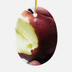 Bitten Red Apple Julgransprydnad Keramik