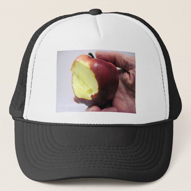 Bitten Red Apple Keps (Framsida)
