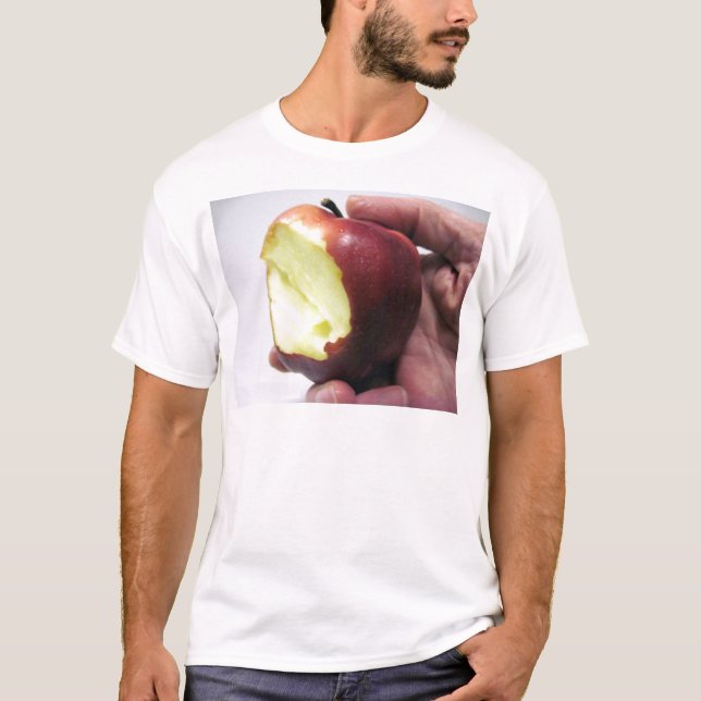Bitten Red Apple T-shirt (Framsida)