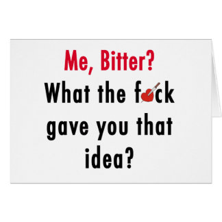 Bitter Alla hjärtans dagskort Hälsningskort