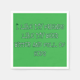 Bitter Beer ville ha här Pappersservett
