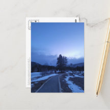 Bitter Blue Mountain Winter Hike-vykort