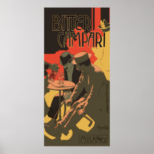 Bitter Campari av Adolfo Hohenstein Poster