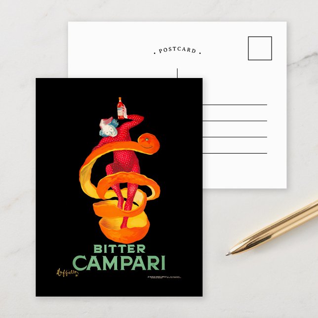 Bitter Campari | Leonetto Cappiello Vykort (Skapare uppladdad)