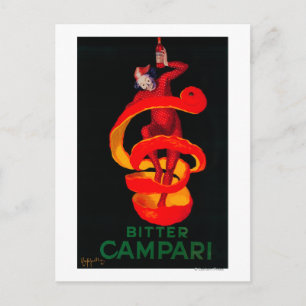 Bitter Campari Vintage Affisch Europa Vykort