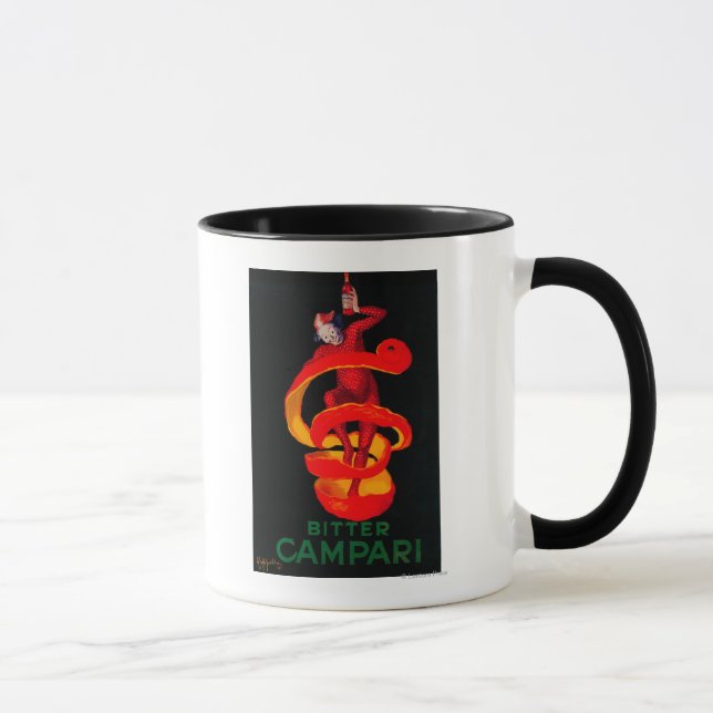Bitter Campari Vintage PosterEurope Mugg (Höger)