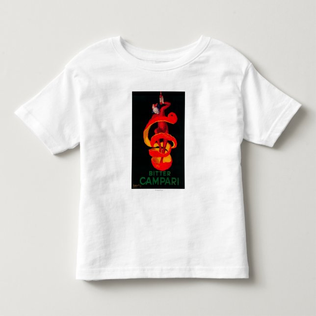 Bitter Campari vintage PosterEurope T-shirt (Framsida)