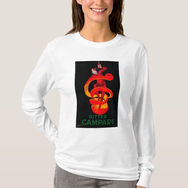Bitter Campari vintage PosterEurope Tee Shirt (Framsida)