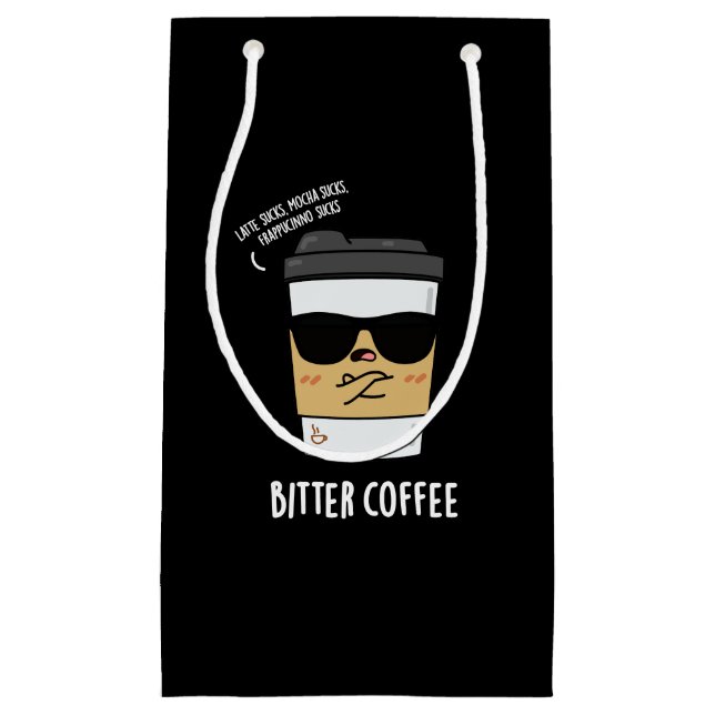 Bitter Coffee Funny Drink Pun Mörk BG (Framsidan)
