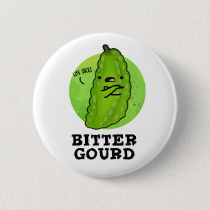 Bitter Gourd Funny Veggie Pun Knapp