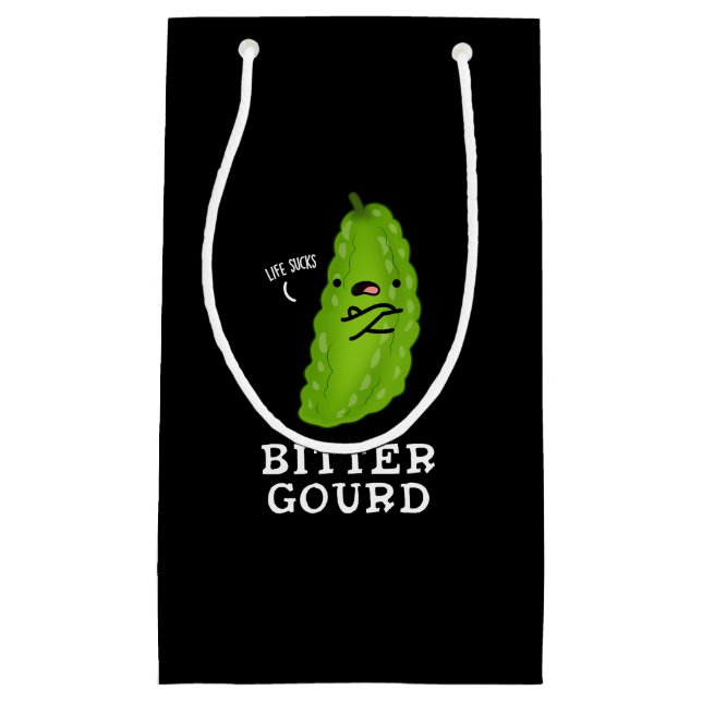 Bitter Gourd Funny Veggie Pun Mörk BG (Framsidan)