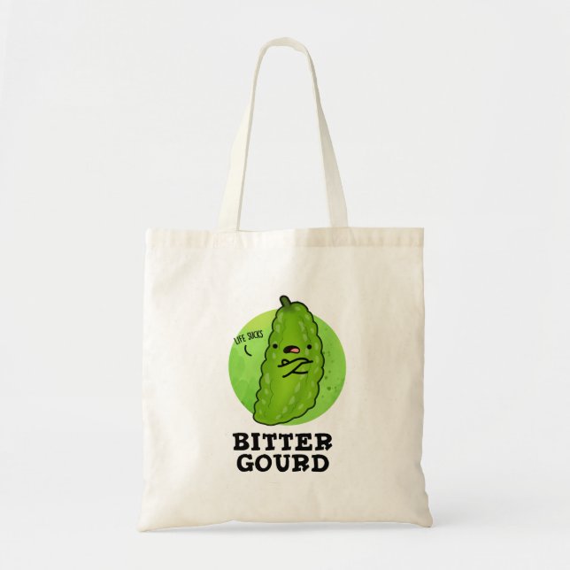 Bitter Gourd Funny Veggie Pun Tygkasse (Framsidan)