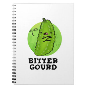 Bitter Gourd Rolig Grönsak Puns Anteckningsbok