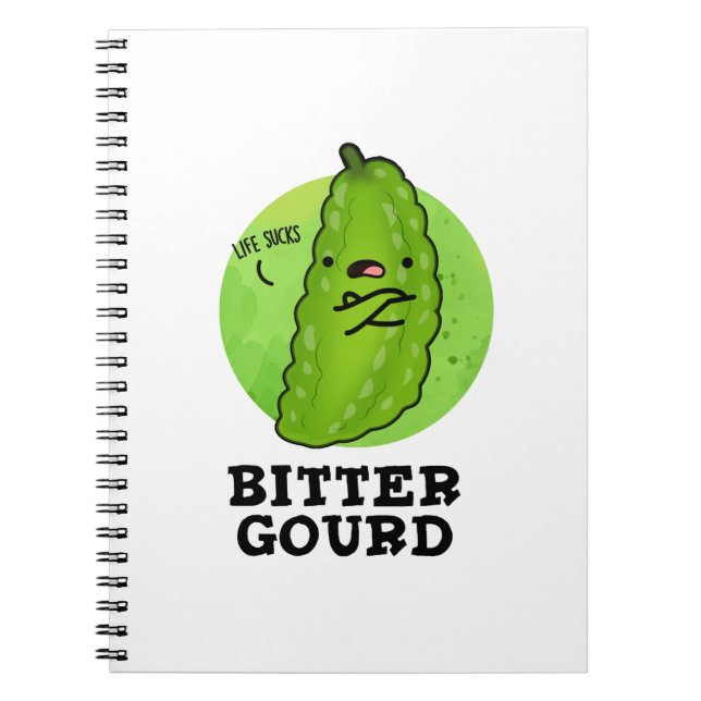 Bitter Gourd Rolig Grönsak Puns Anteckningsbok (Framsidan)