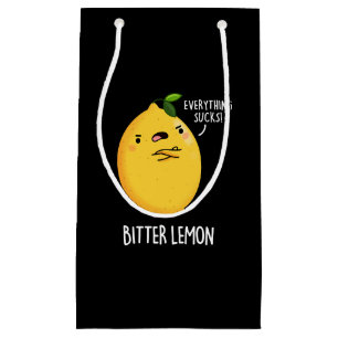 Bitter Lemon Funny Fruit Pun Mörk BG