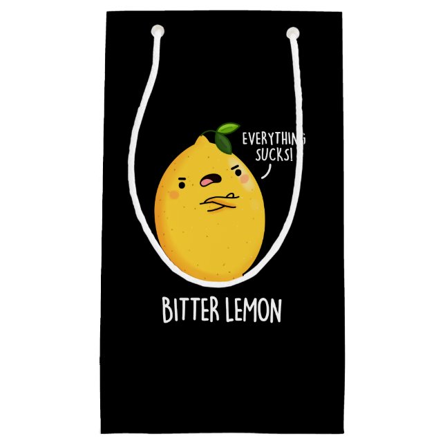 Bitter Lemon Funny Fruit Pun Mörk BG (Framsidan)
