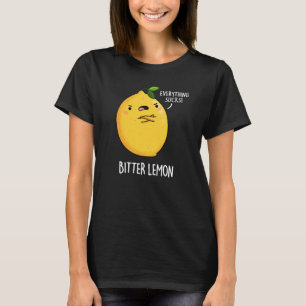 Bitter Lemon Funny Fruit Pun Mörk BG T Shirt