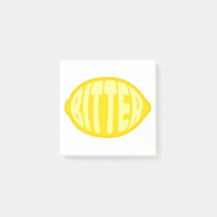 Bitter Lemon Post-it Block