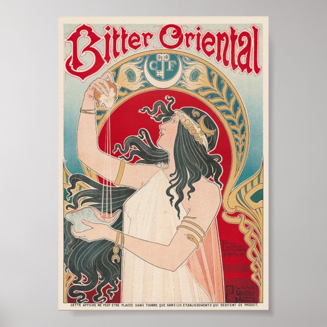 Bitter Oriental Vintage Affisch 1897 (Framsidan)