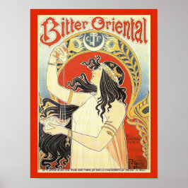 "Bitter orientalisk" Vintage annons poster