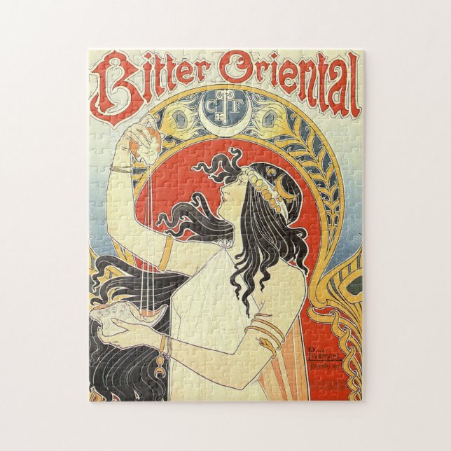 "Bitter orientalisk" Vintage annons-pussel Pussel (Vertikal)