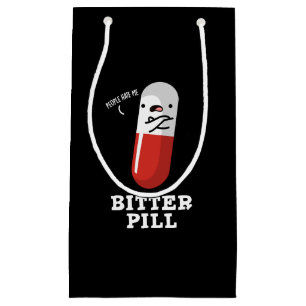 Bitter Pill Funny Medicine Pun Mörk BG