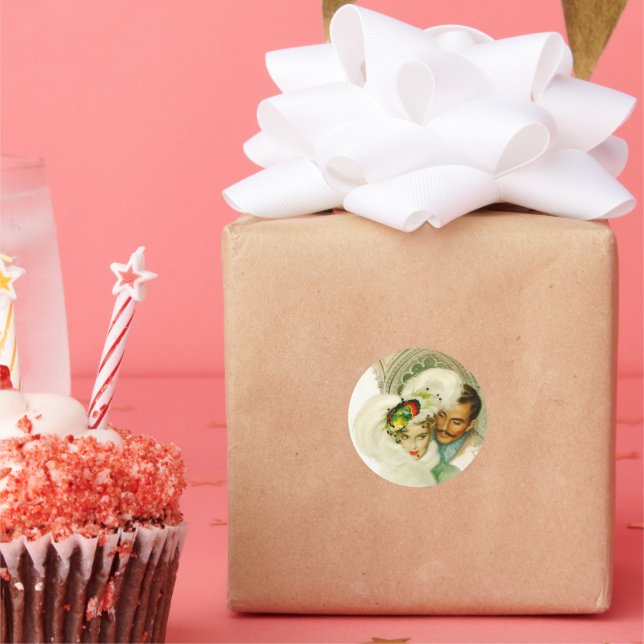 Bitter Romantik Runt Klistermärke (Fest)