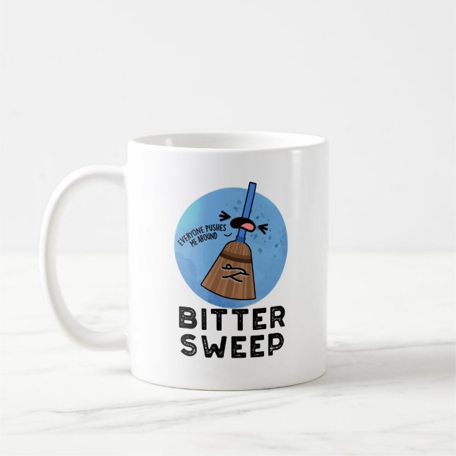 Bitter Sweep Funny BitterSöpun Pun Kaffemugg (Vänster)
