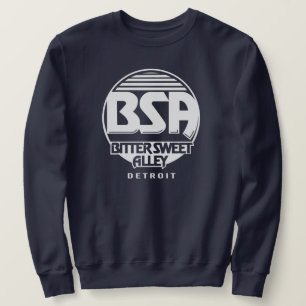 Bitter Sweet Alley (BSA Original) BLK-Logotyp Lång Ärmad Tröja