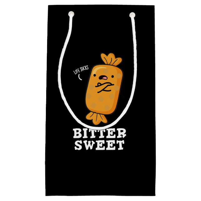 Bitter Sweet Funny Candy Pun Mörk BG (Framsidan)