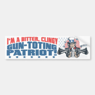Bitterheten Clingy Vapen-Bära på patriotUncle Sa Bildekal