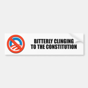 Bitterly klängande till konstitutionen bildekal