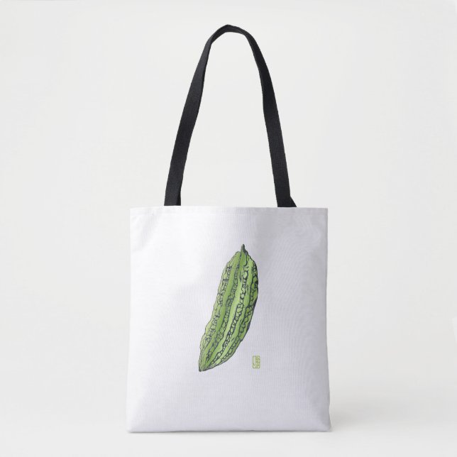 Bittermelon Sturdy Brushed Polyester Shoulder Tygkasse (Framsida)