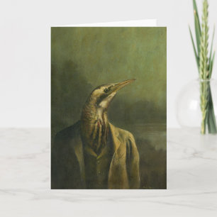 Bittern gentleman Hälsning Card Tack Kort